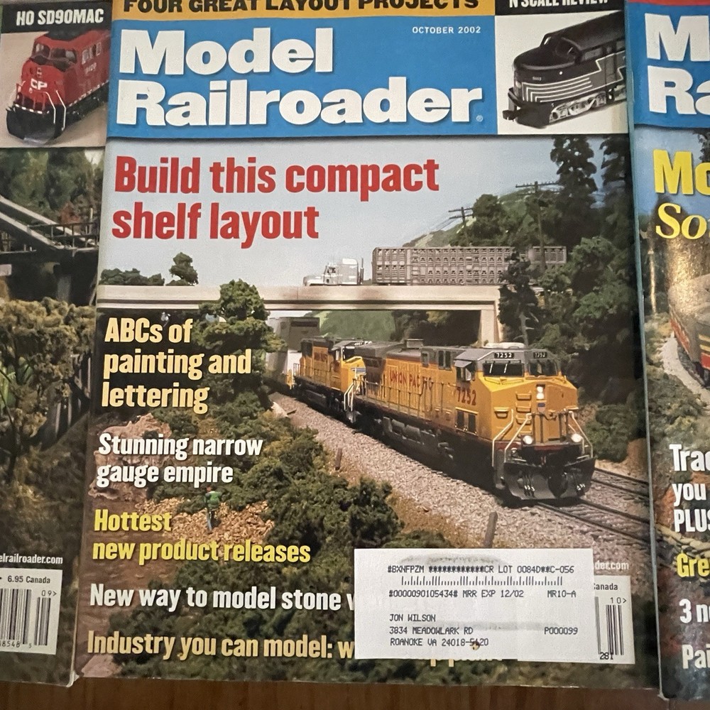 MODEL RAILROADER MAGAZINE 2002 FULL YEAR 12 ISSUES Excellent Condition