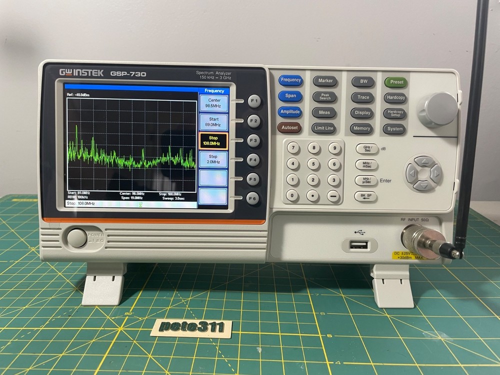 GW Instek GSP-730 Benchtop Spectrum Analyzer