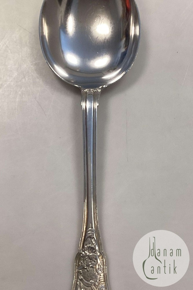 Georg Jensen Rosenborg Silver Plated Serving Spoon