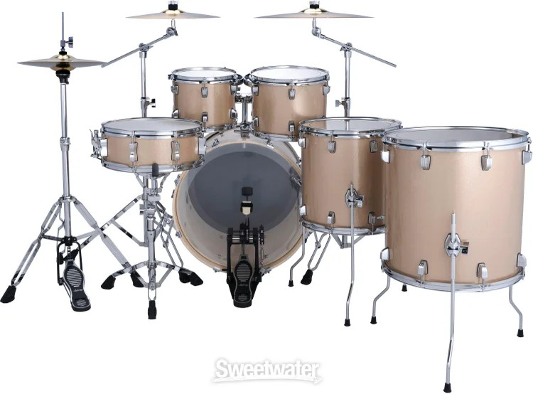 Ludwig Evolution 6-piece Complete Drum Set - Prosecco Sparkle