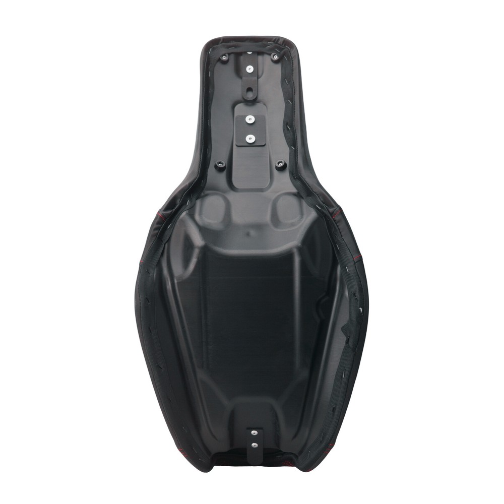 Step Up Red Stitching Seat & Backrest Driver For Harley Dyna Switchback 06-17