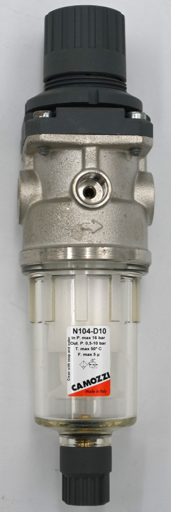 Camozzi N104-D10 Pneumatic Filter-Regulator Max 16 Bar