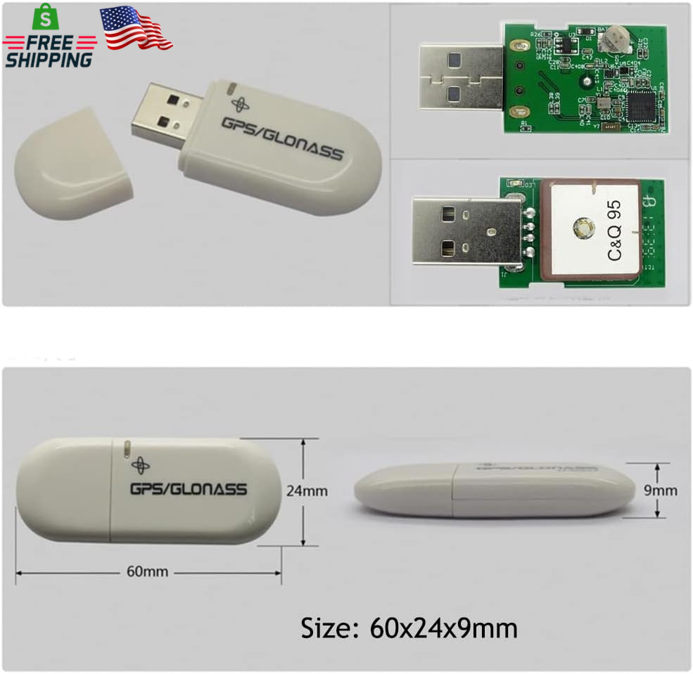 VK-172 Gmouse USB GPS Glonass Dongle Module Support An-Dorid Linux Windows 10/8/