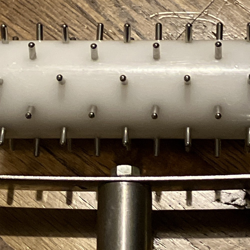 Dough Roller Docker w Steel Handle, Heavy Duty