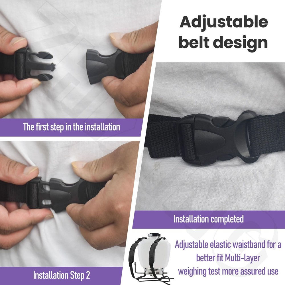 Backpack Sprayer Replacement Straps - Shoulder BLACK