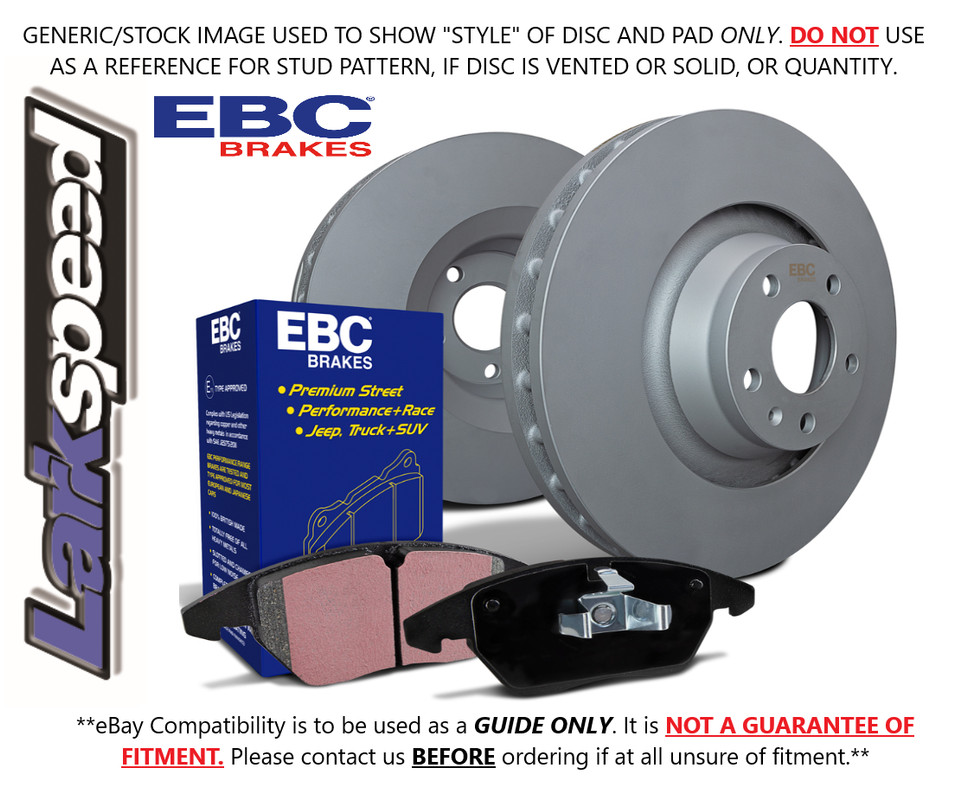 EBC Front Brake Kit - Standard Disc & Ultimax Pad for Fiat Scudo 1.9 D (2003>06)
