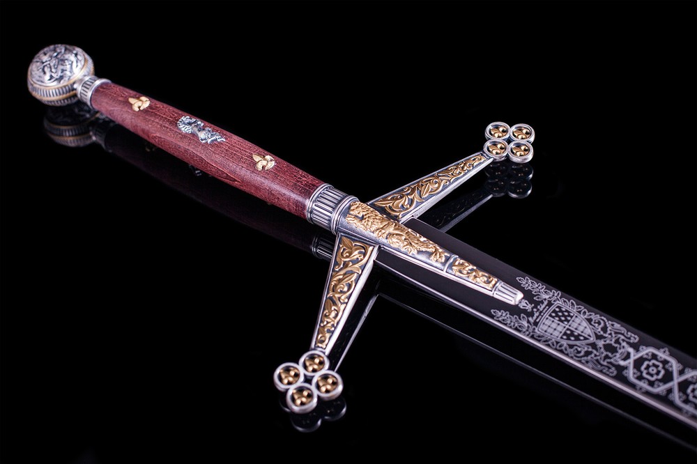 Claymore Silver Mandoble Decorated in Gold