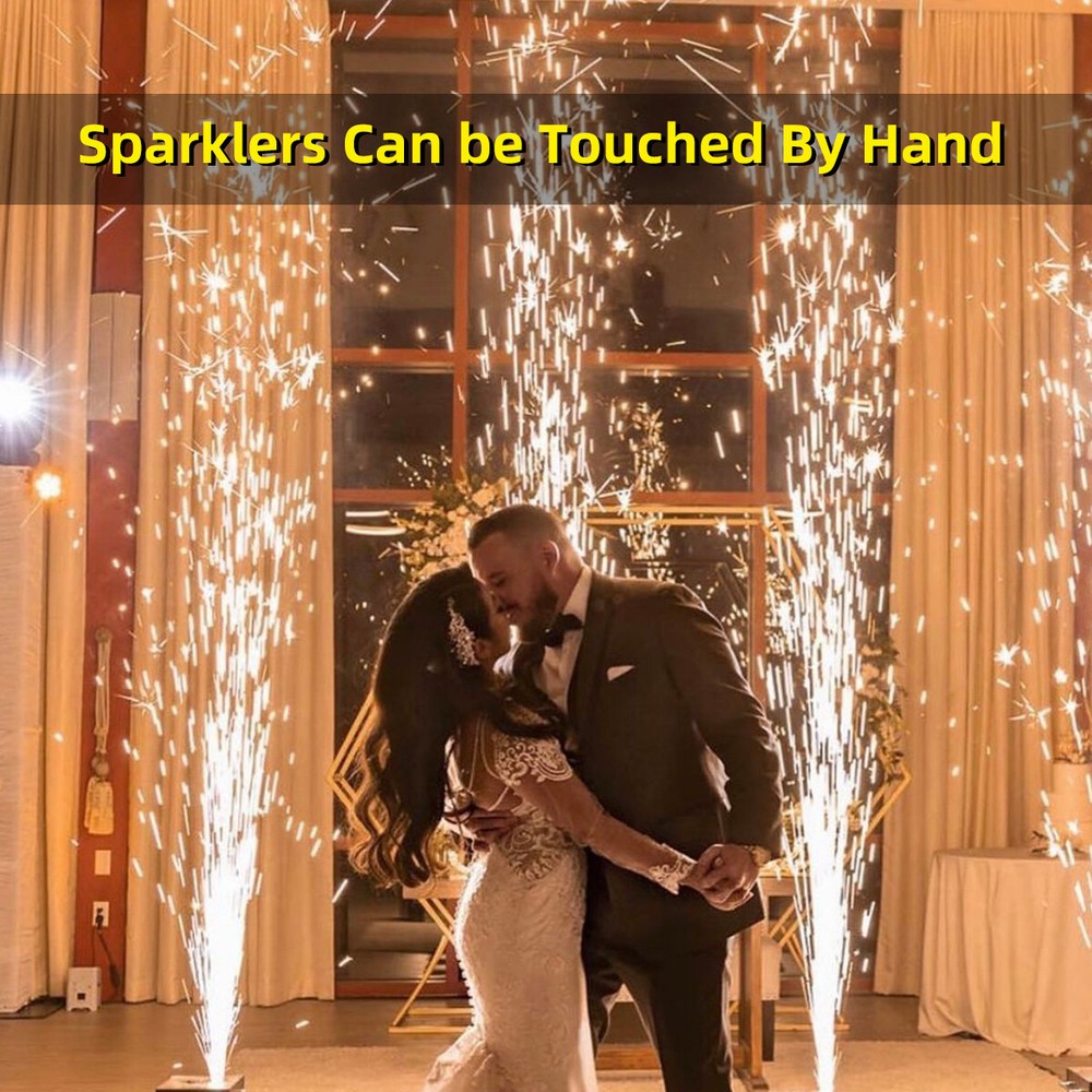 4PCS 750W Cold Spark Firework Machine DMX Stage Effect Wedding w/Flight Case