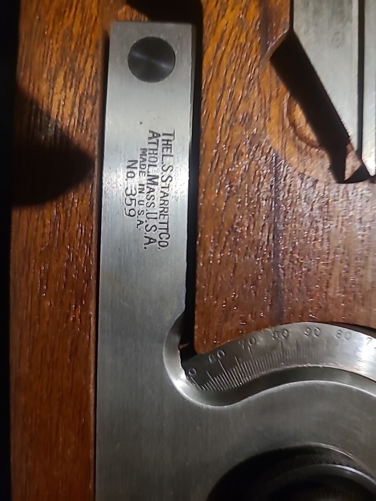 Starrett Bevel Vernier Protractor No. 359