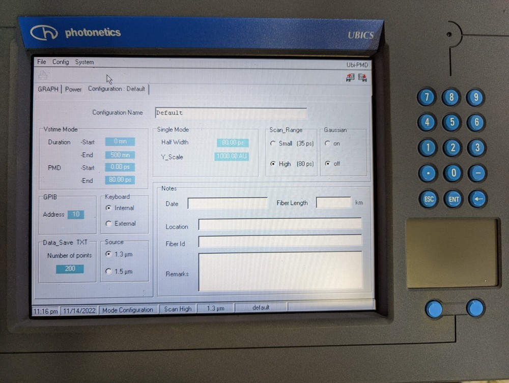 Photonetics 3650 UB 10 Polarization Mode Dispersion Analyzer (3650UB10)