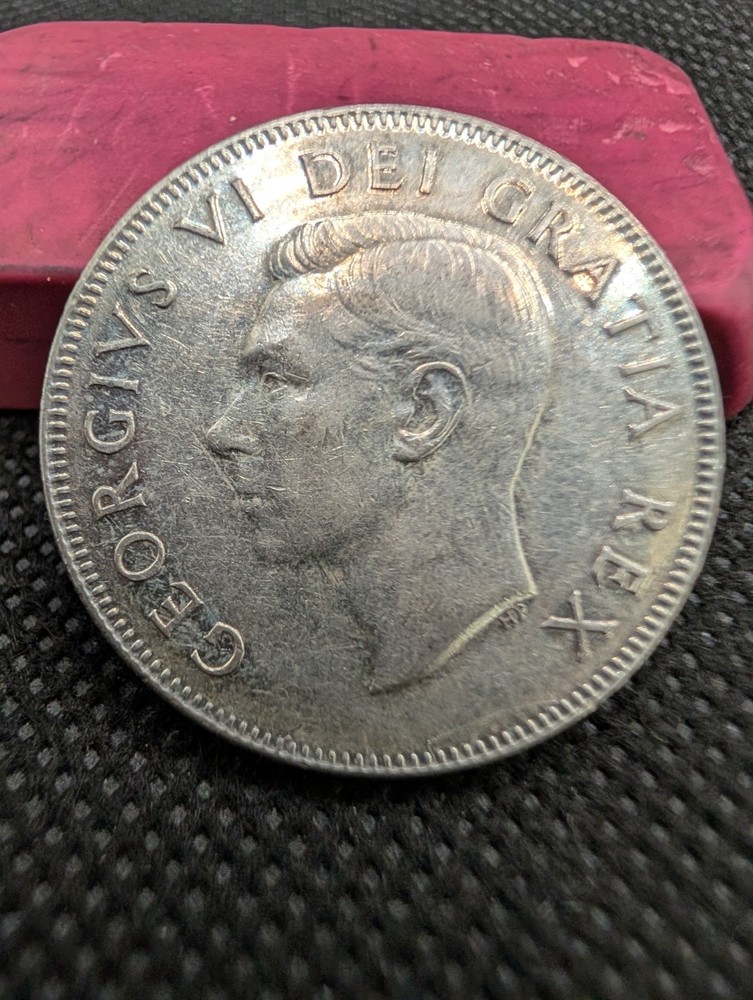 1950 Canadian Half Dollar 80% Silver