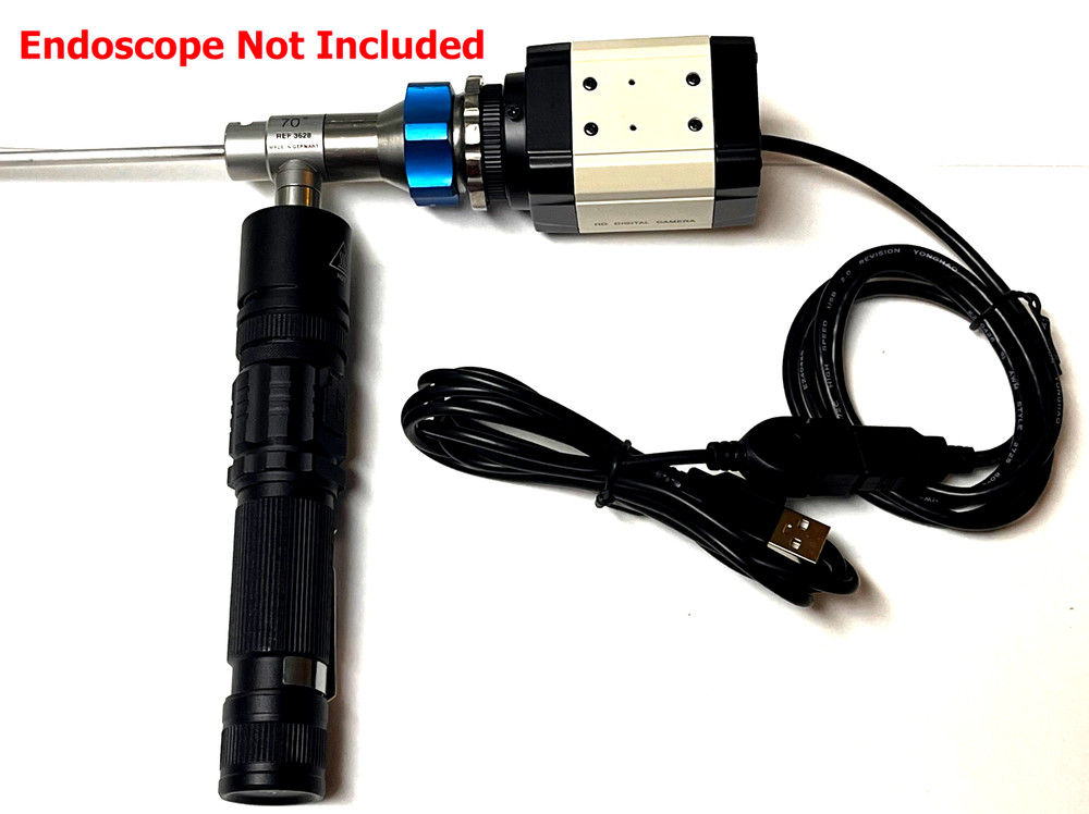 Rigid Endoscope Cystoscope Arthroscope Laparoscope HD 4k USB Camera Head+Light