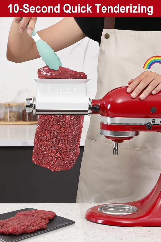 Meat Tenderizer Attachment for Kitchenaid Stand Mixer, Adjustable Meat Tenderize