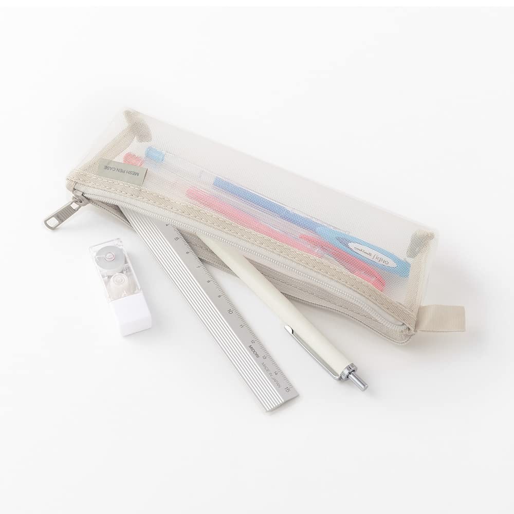 MIDORI Pen Case Mesh Pen Case Gray A