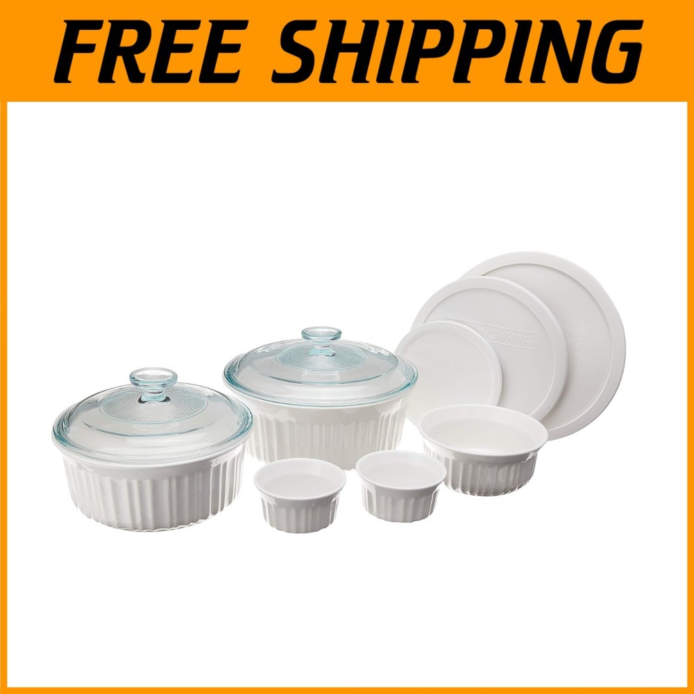 Elegant French White 10-Pc Bakeware Ensemble