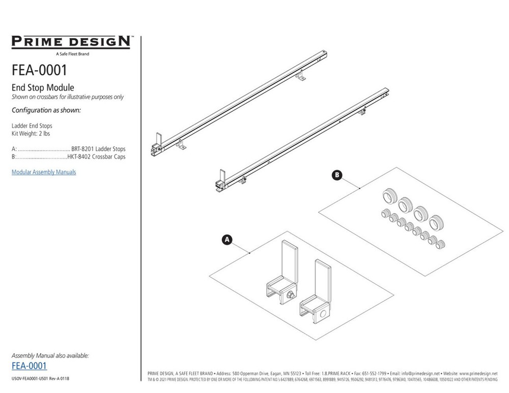 Prime Design FEA-0001 End Stop Feature Kit