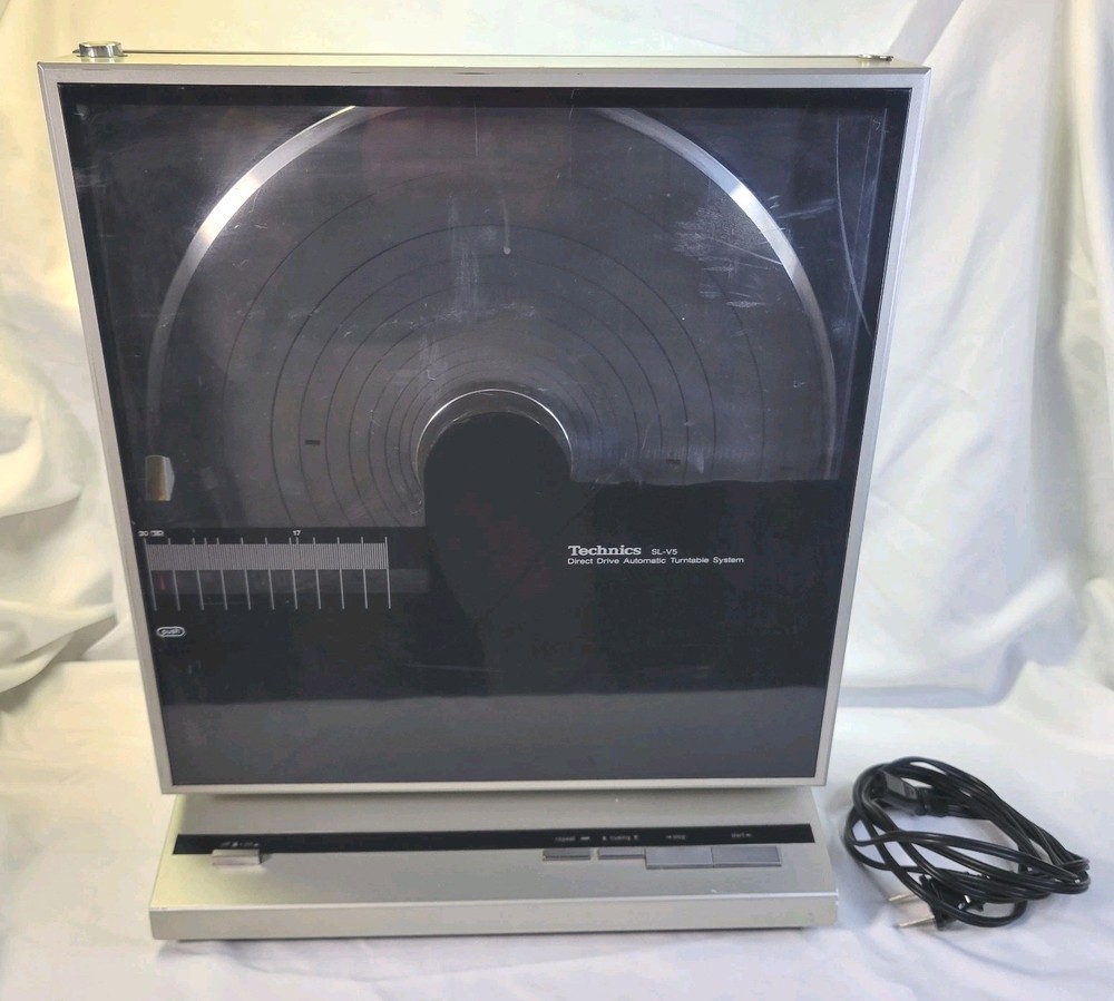 Technics SL-V5 Vertical Turntable Rare Upright Linear Tracking Works Great