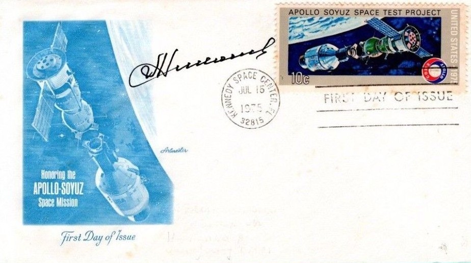 Major General Andriyan Nikolayev Soviet Cosmonaut Signed Autograph FDC