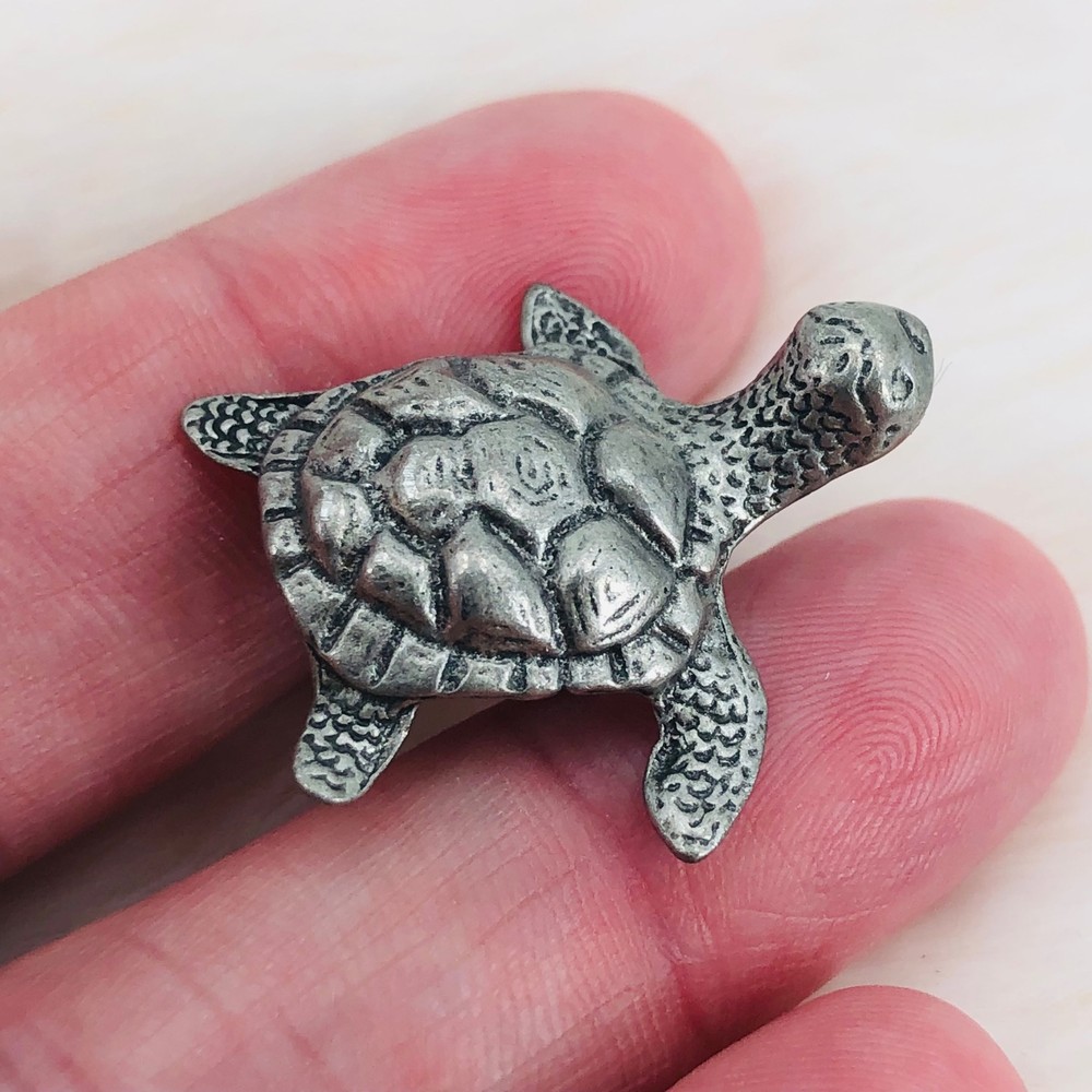 Sea Turtle Pewter Lapel Pin