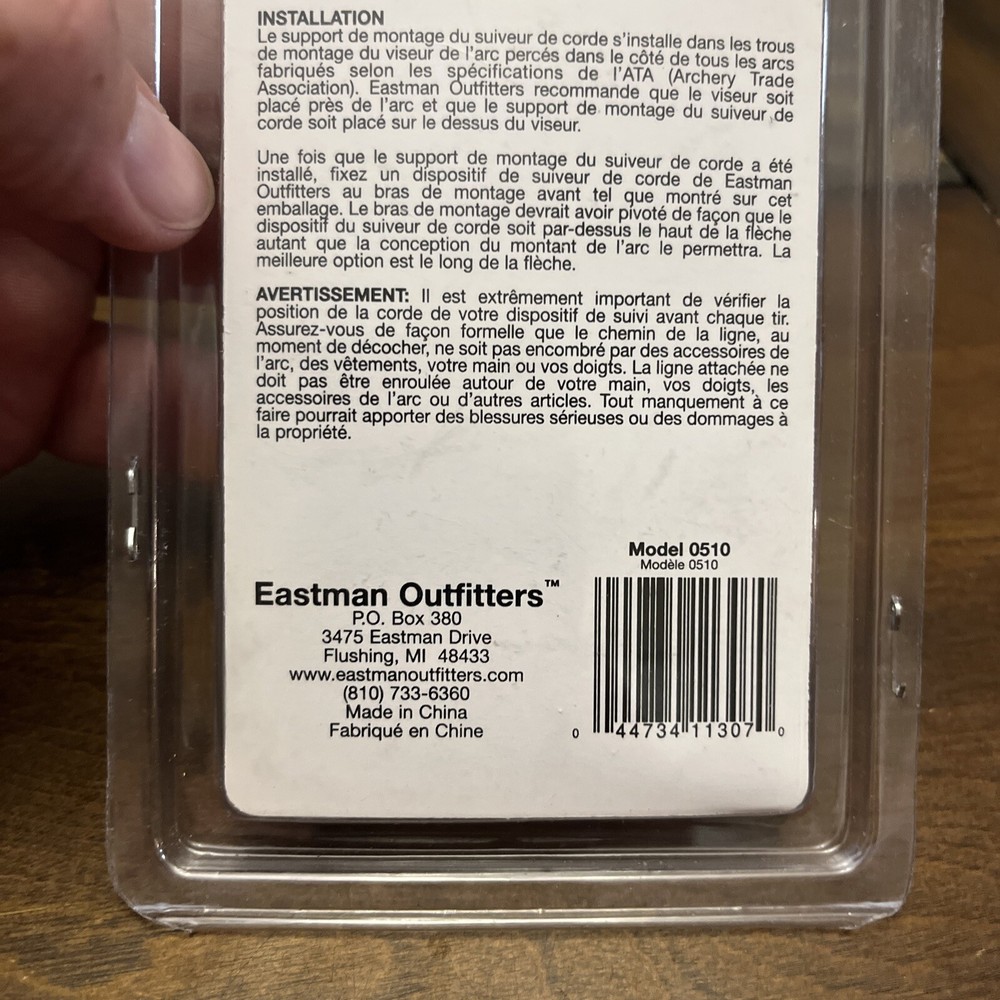 Eastman Outfitter String Tracker Mounting Bracket Model 0510