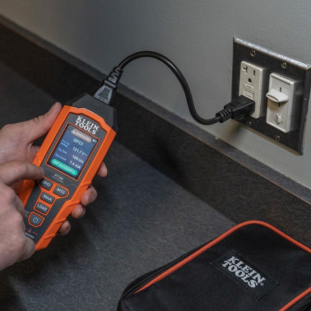 Klein Tools RT390 Circuit Analyzer with Color LCD for AFCI GFCI Testing