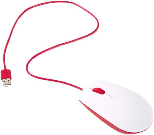 Raspberry Pi Official Mouse USB Type-A (Red/white) SC0165