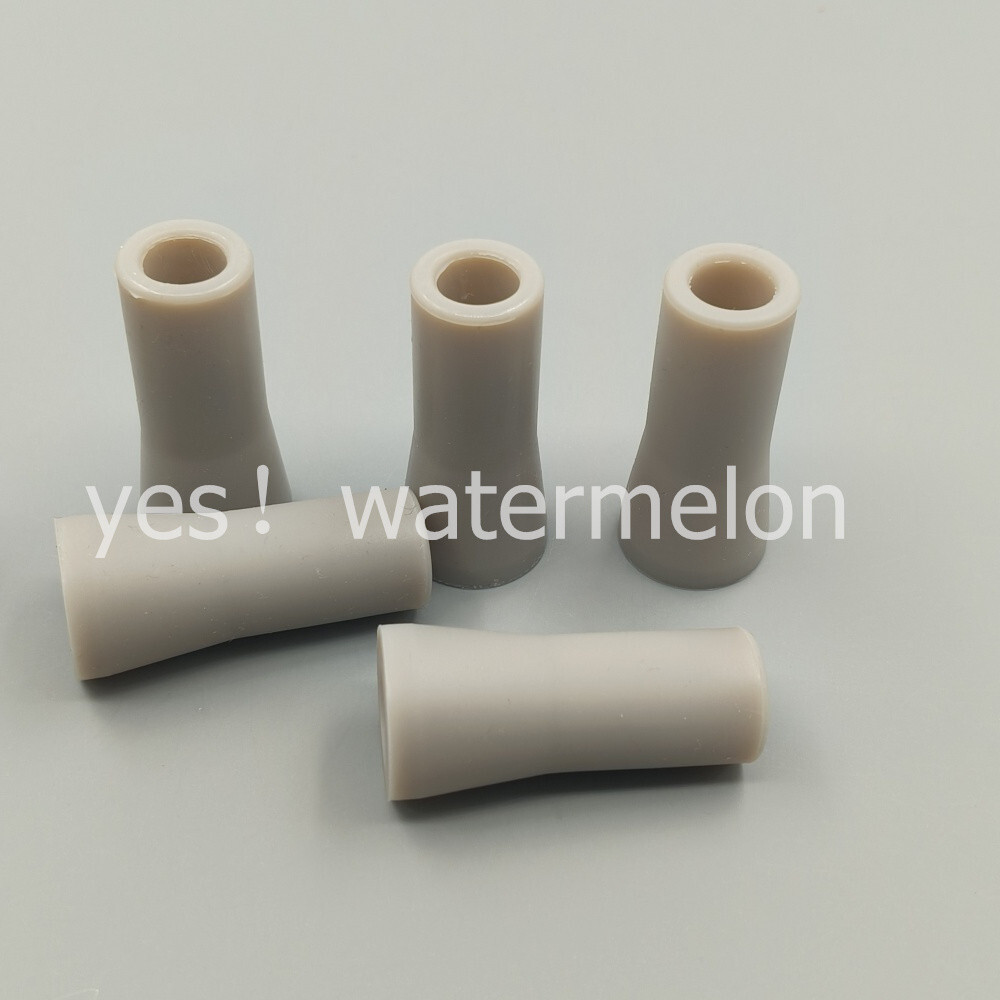 Dental Saliva Ejector HVE Tips Snap On Replacement (Grey) Soft Silicone Adaptor
