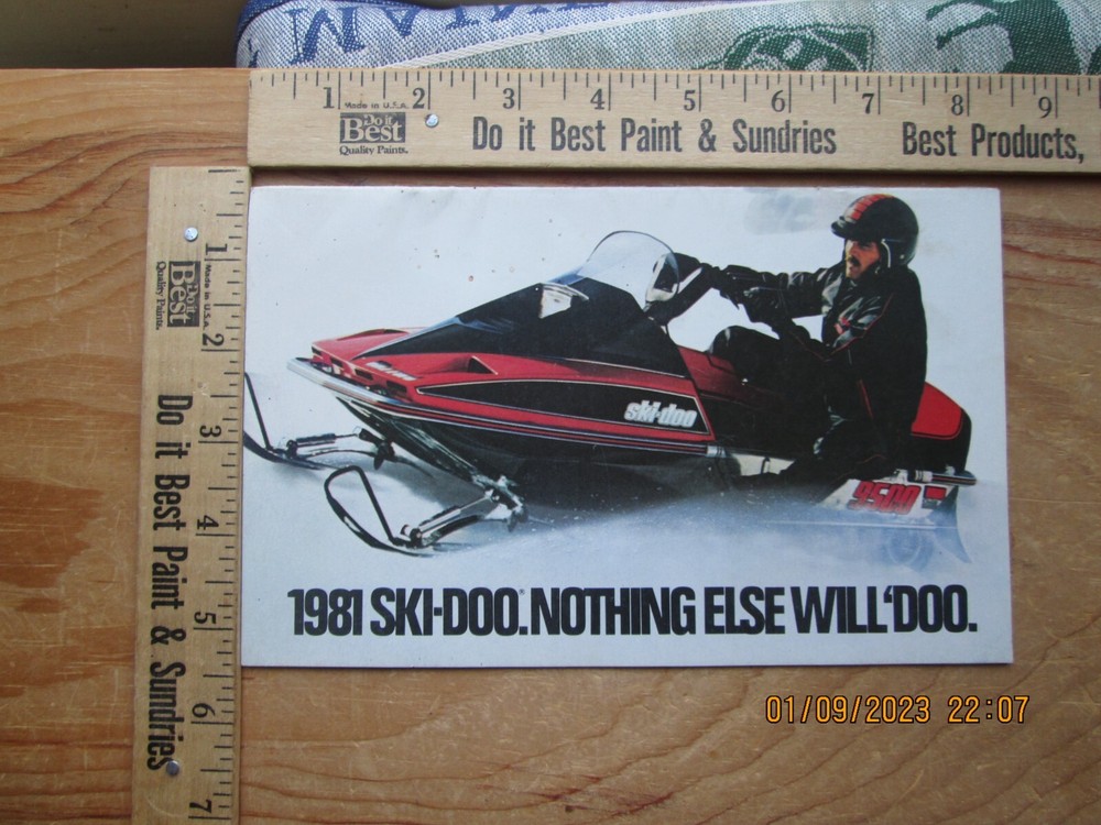 1981 Ski-doo nothing else will doo brochure