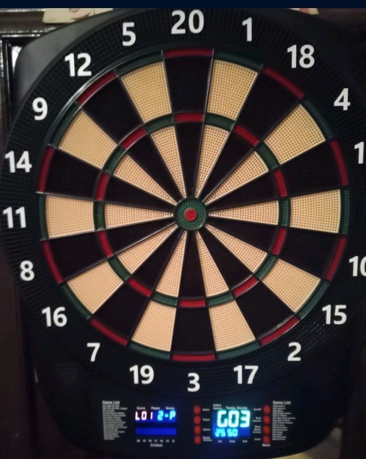 Electronic Dartboard with Digital Display and 6 Soft Tip Darts