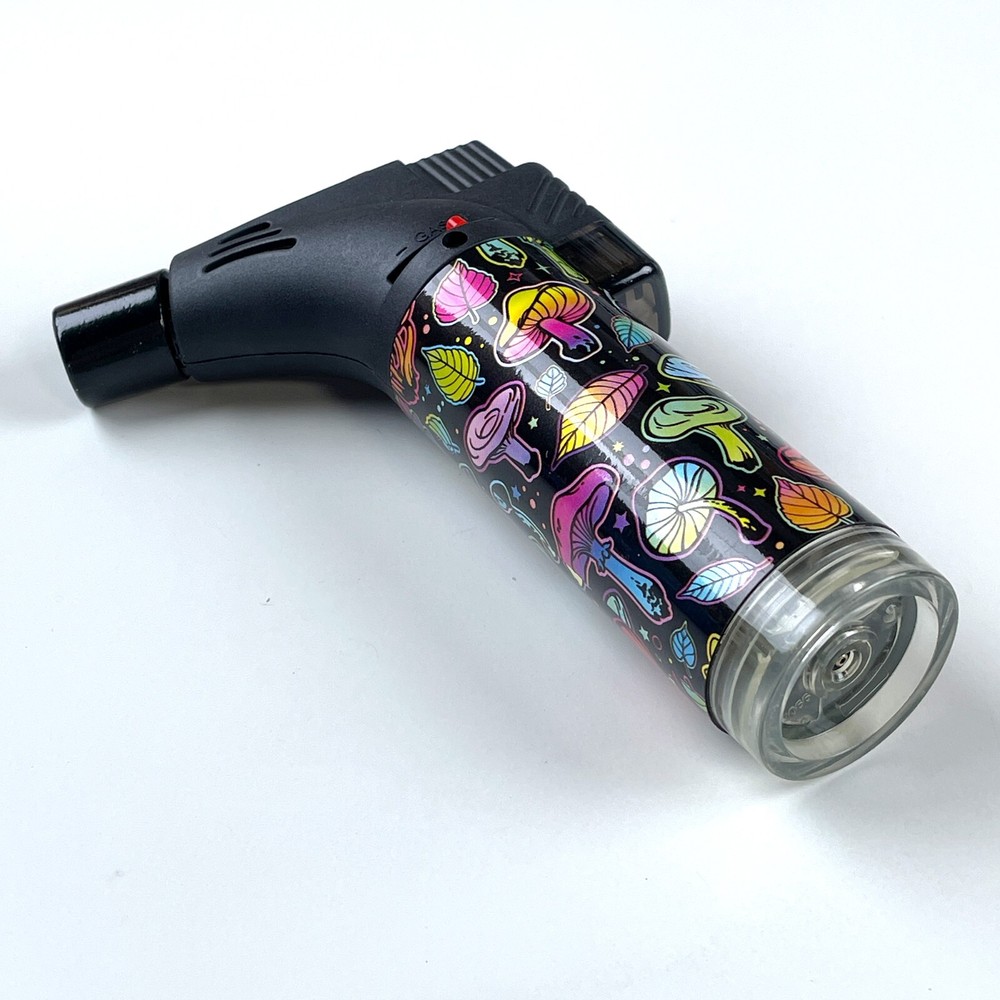 3Pack Jumbo 4" Single Jet Flame Torch Gun Lighter Refillable Lockable Colorful