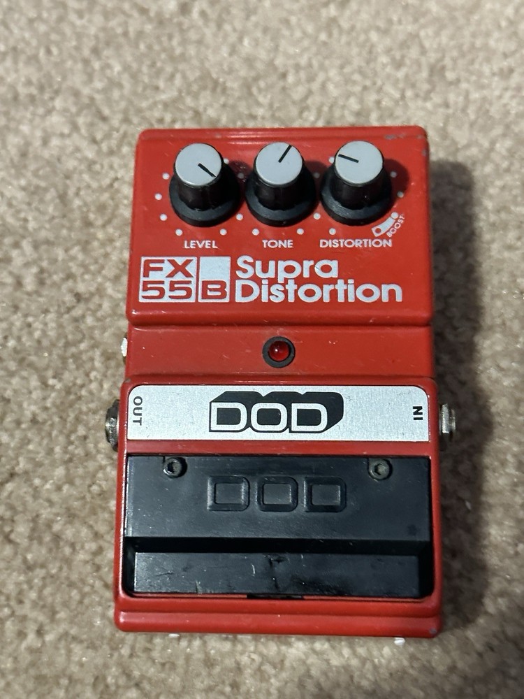 DOD Supra Distortion Effect Pedal FX55-B Tested