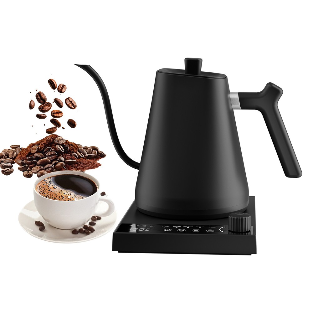 Electric Gooseneck Kettle Coffee & Teapot Quick Heating with Temperature Control