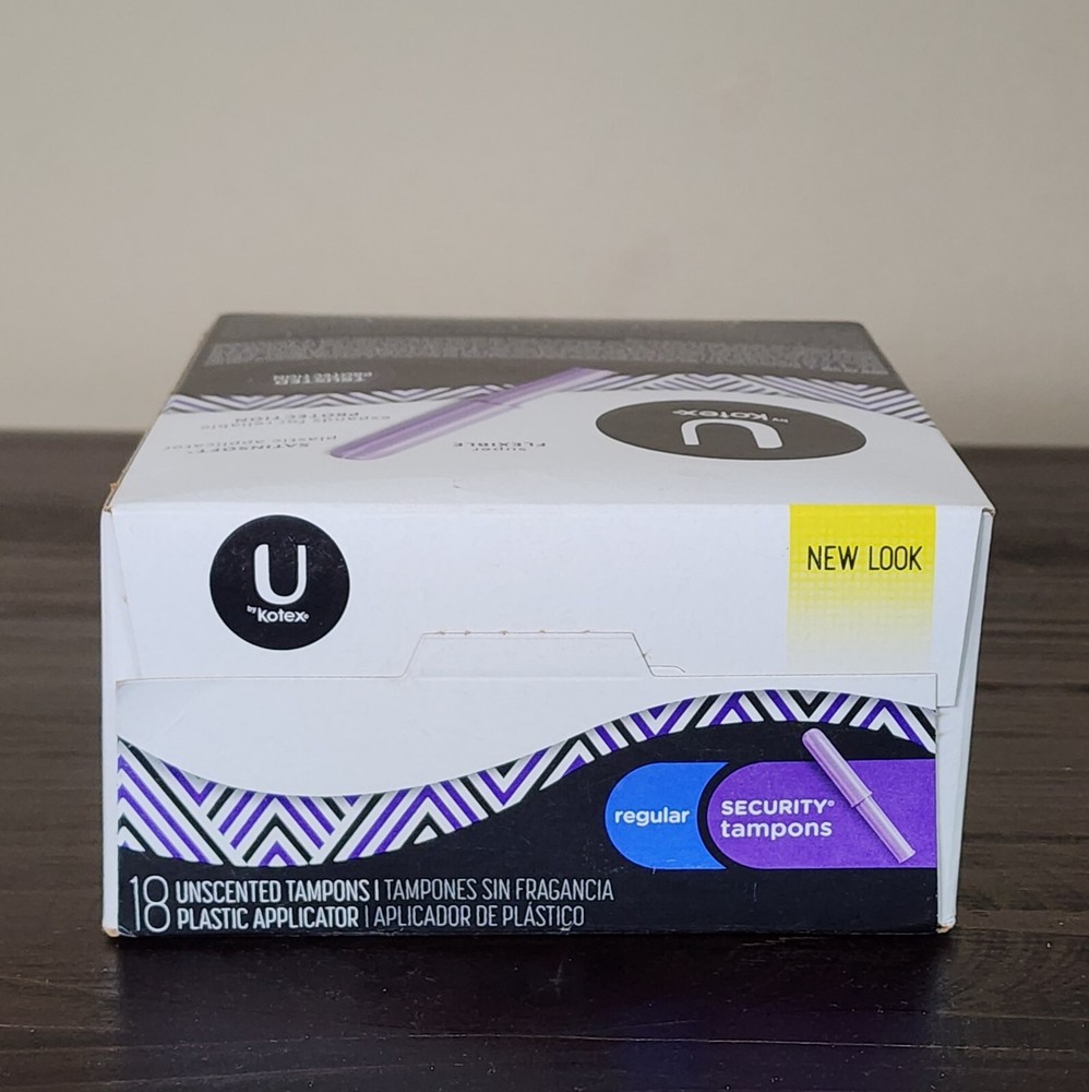 U Kotex Security Tampons 18 Count Unscented Regular Absorbant NEW Feminine