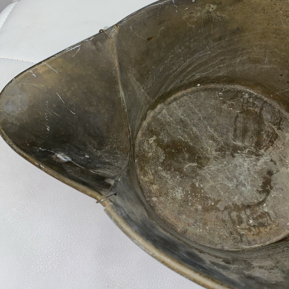 Vintage Coal Scuttle Bucket Metal Antique