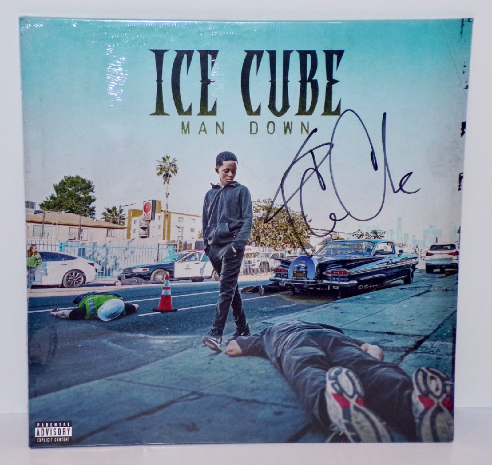 Ice Cube SIGNED Autographed MAN DOWN Vinyl 2 LP New, Sealed FREE SHIPPING N.W.A.