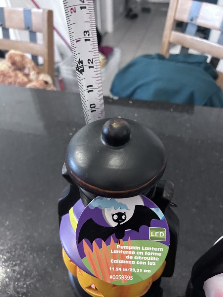 Halloween Pumpkin & Ghost Lantern Lights Pair Indoor Décor Modified Bulb 2016