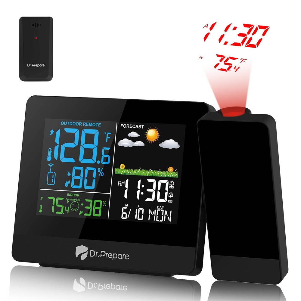 DR.PREPARE Projection Alarm Clock 003 Digital Clock Projector