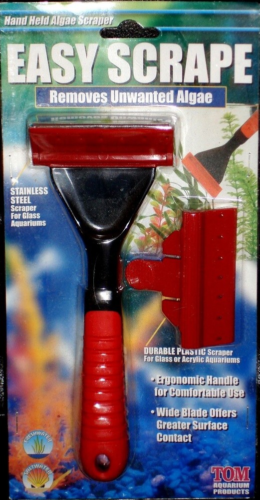 TOM AQUARIUM KOLLERCRAFT EASY SCRAPE Maintenance Algae Scraper Tool  TM1290