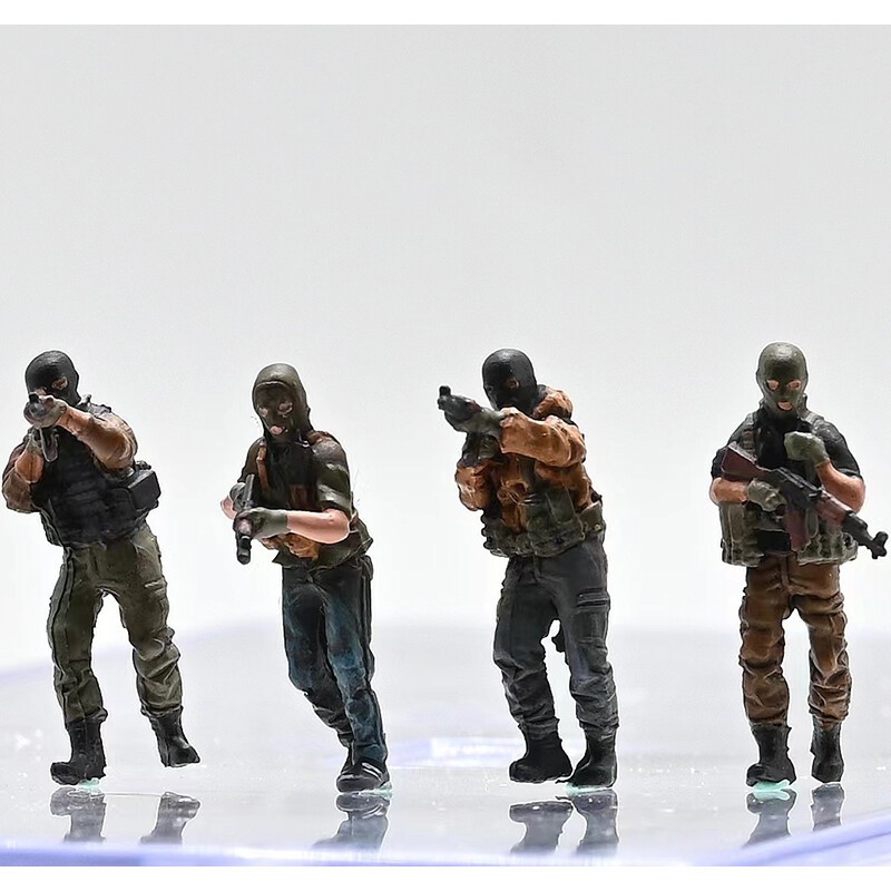 SanRong 1/72 The Masked 4 Soliders Group Model
