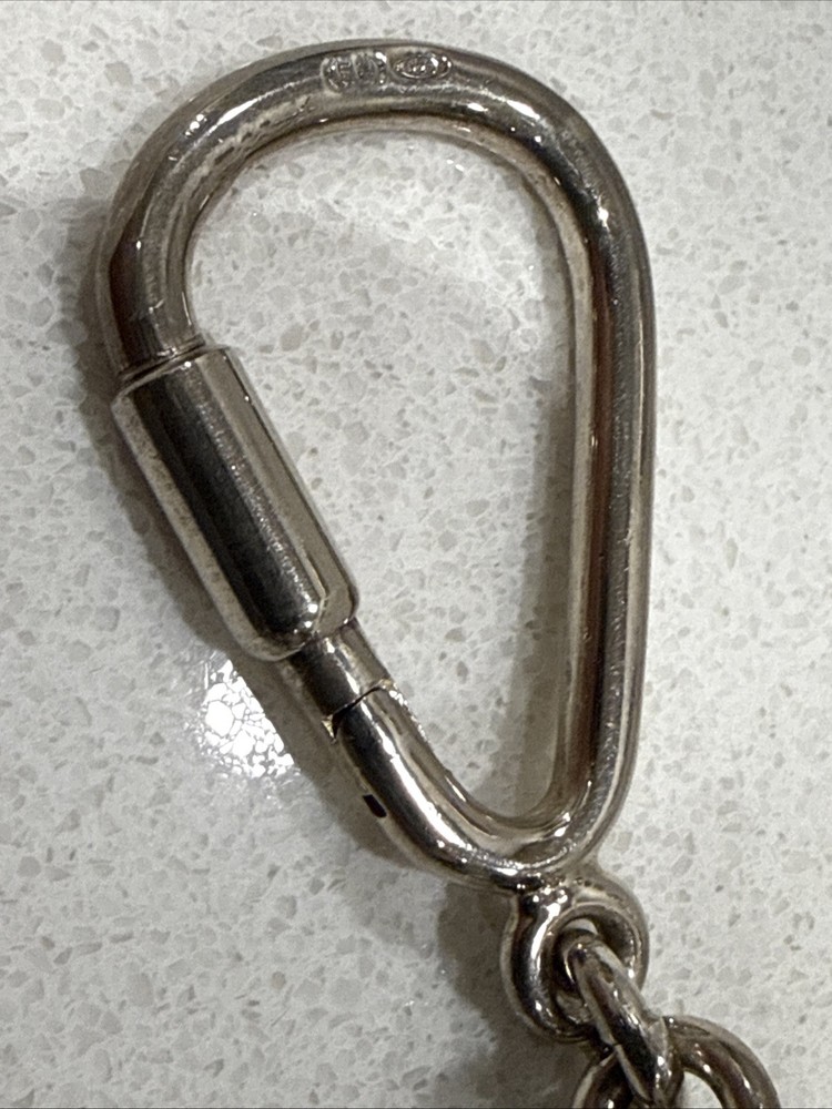 Sterling Silver Pill Box Key Ring