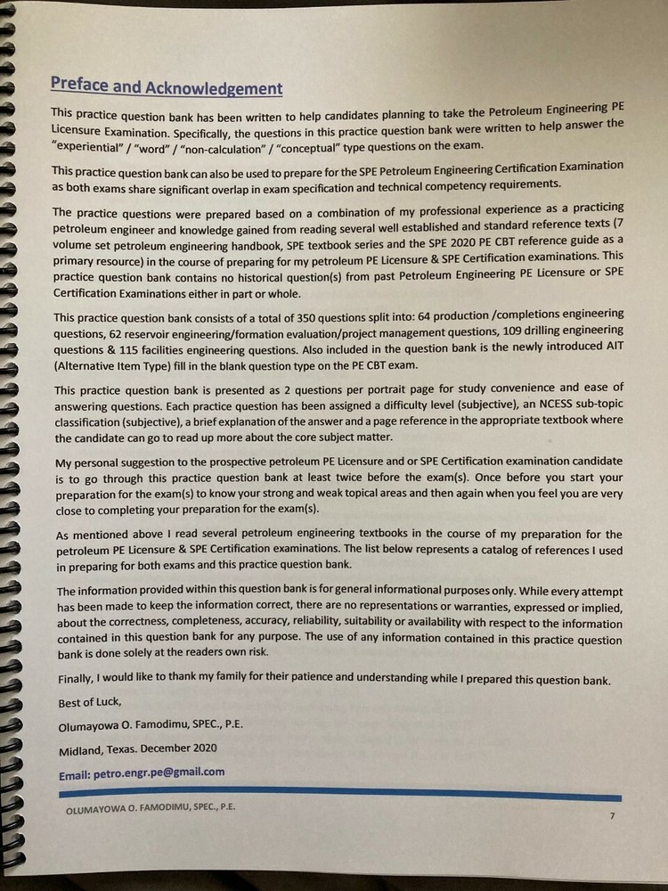 PE Petroleum Engineering Question Bank