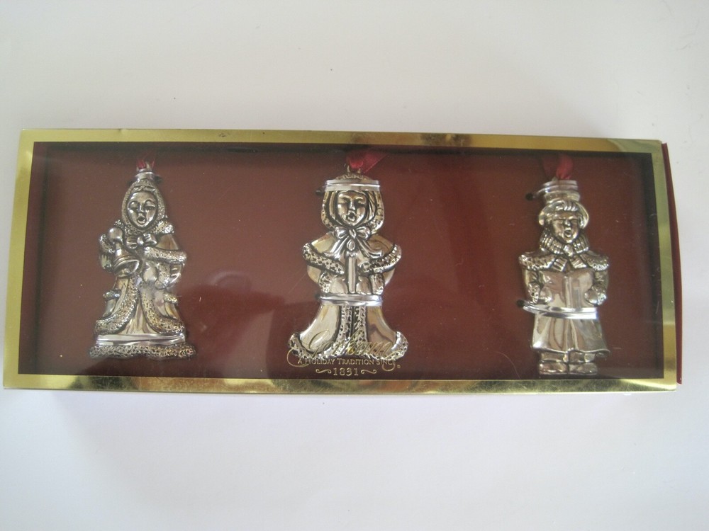Gorham Carolers Silver Plate In Box Set 3