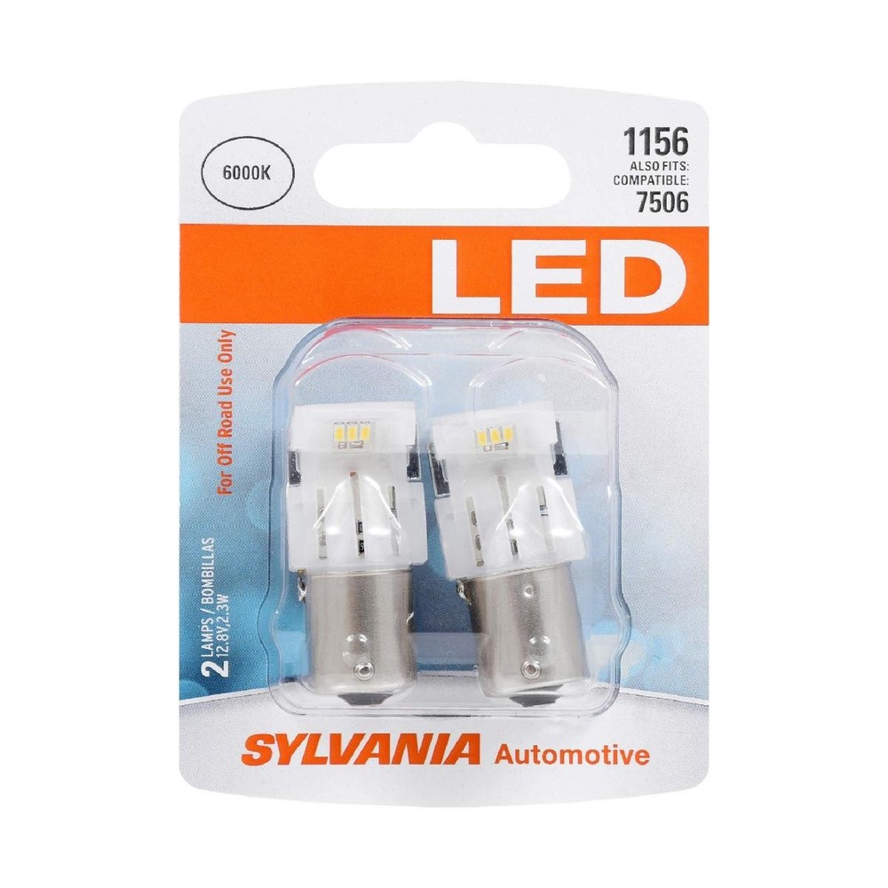 SYLVANIA - 1156 LED White Mini Bulb - Bright LED Bulbs, Ideal for Back Up | LED