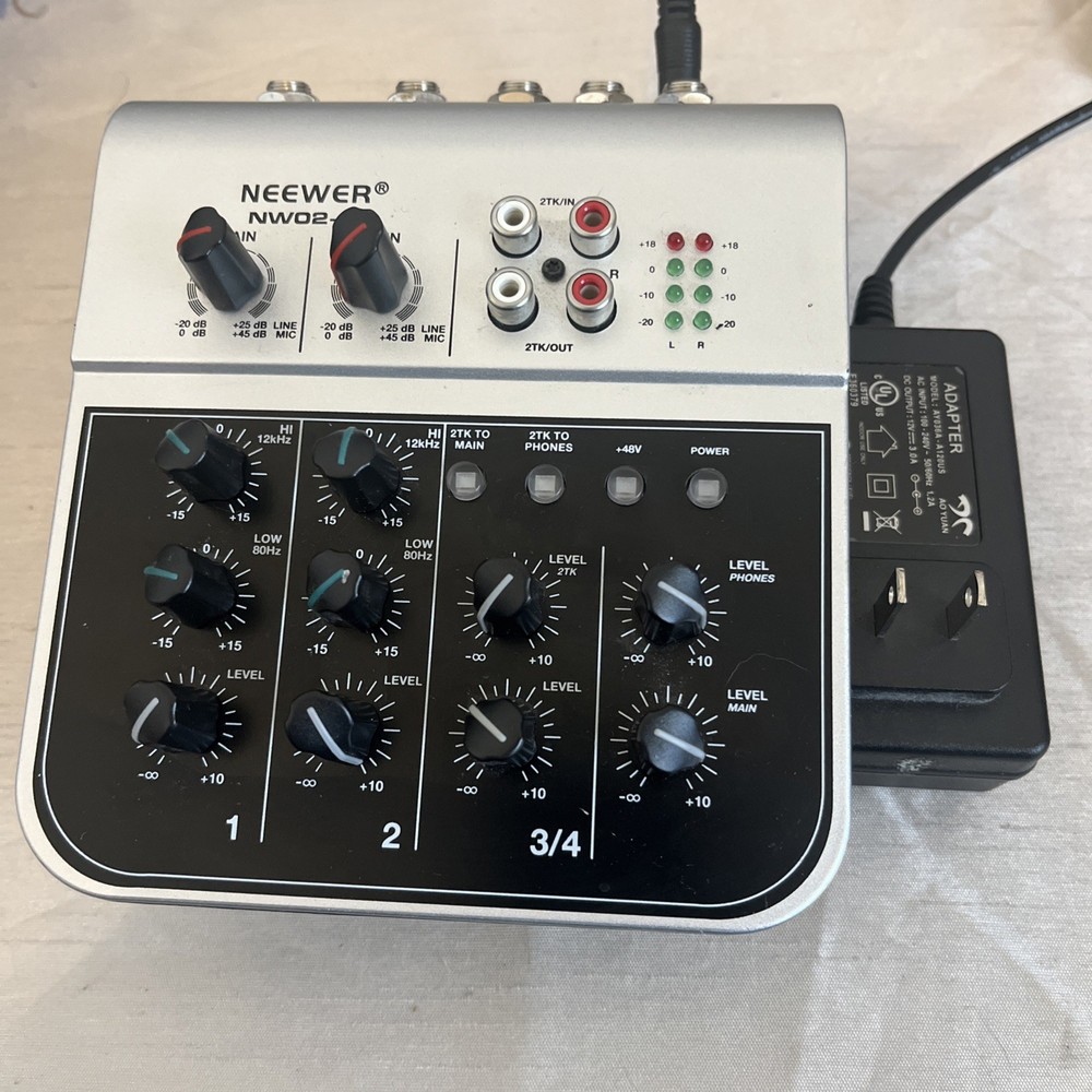 Neewer NW02-1A Mixer w/ Phantom Power