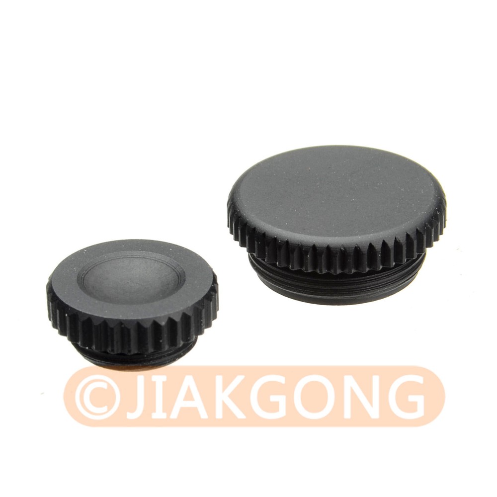 DSLRKIT Remote + Flash PC Sync Terminal Cap Metal Cover Set