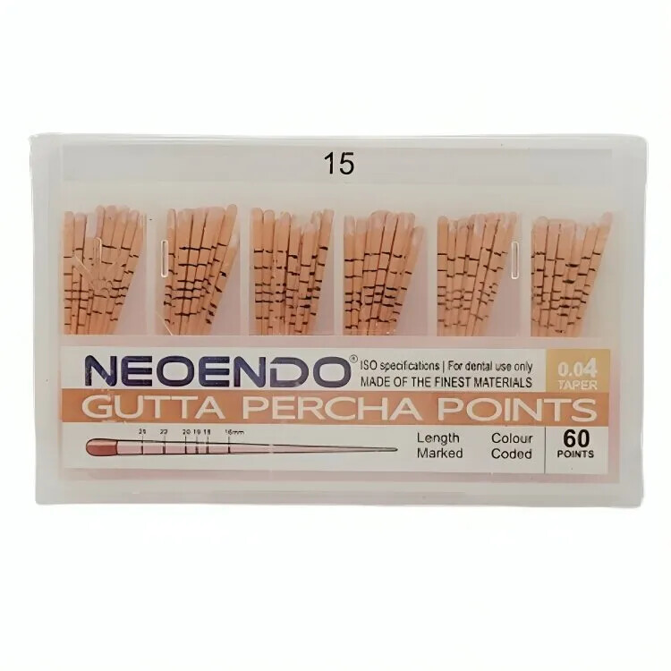 Gutta Percha Points .04 Length Marked Taper 60/Box FS