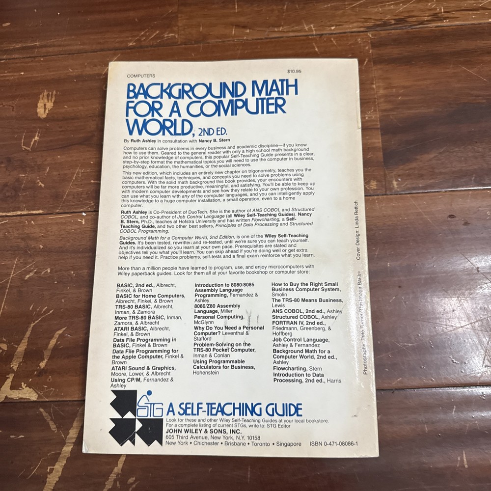 Background Math for a Computer World 2nd Edition Paperback Ruth Ashley