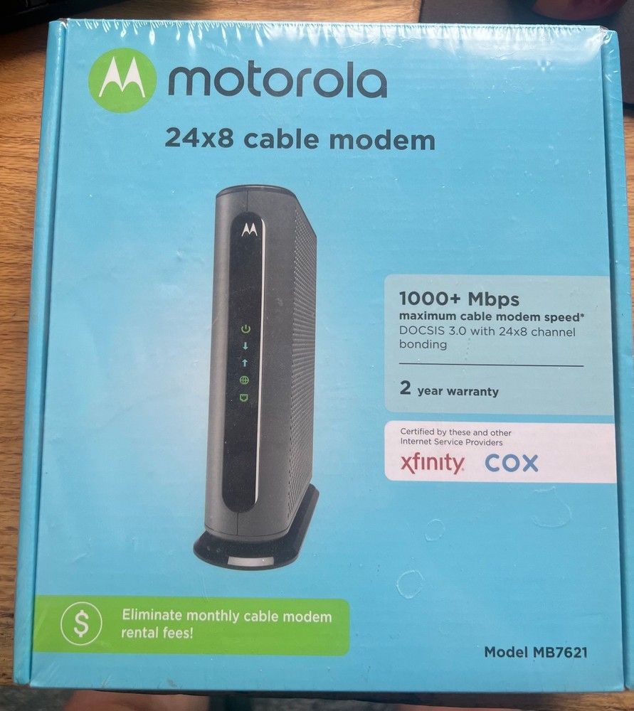 motorola 24x8 cable modem model mb7621