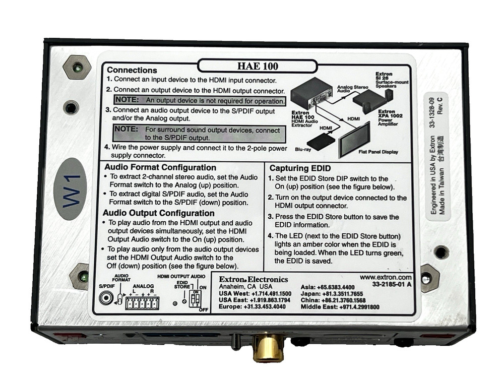 EXTRON HAE 100 HDMI AUDIO EXTRACTOR – EXCELLENT (a)