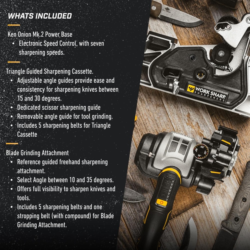 Work Sharp Ken Onion Edition Knife & Tool Sharpener Elite Mk2